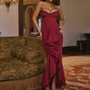 VELVET VIXEN LONG STRAP DRESS