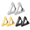 Korean V Simple Personality Triangle Stud Earrings Punk Stainless Steel Geomertic Earring For Fashion Women Men Jewelry