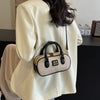 TRENDY BOWLING TOTE HANDBAG.- PURE , ROYAL, BEAUTY.