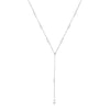 Anziw Moissanite Long Tassel Pendant Necklace 925 Silver Four Clover Flower Y Chain Necklace for Women Valentine Gift Trend 2024