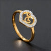 Simple Stainless Steel Ring For Women Fashion White Zircon Heart Finger Jewelry Accessories Girl Party Gifts
