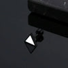Korean V Simple Personality Triangle Stud Earrings Punk Stainless Steel Geomertic Earring For Fashion Women Men Jewelry
