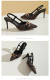 STEP INTO TIMELESS GLAMOUR , ELEGANT HEELED SANDALS.-