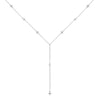Anziw Moissanite Long Tassel Pendant Necklace 925 Silver Four Clover Flower Y Chain Necklace for Women Valentine Gift Trend 2024