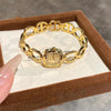 GEDI Women's Watch Fashion Gold Hollow Strap Quartz Niche Light Luxury Vintage Casual Square Dial Female Wrist Watch Gifts