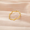 Skyrim Wave Ring Stainless Steel Gold Color V Shape Women‘s Finger Rings Minimalist Wedding Jewelry Gift Wholesale New In
