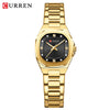 CURREN Jam Tangan Perempuan Original Waterproof Quartz Stainless Steel Minimalis Green Watch Women 9104