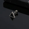 Korean V Simple Personality Triangle Stud Earrings Punk Stainless Steel Geomertic Earring For Fashion Women Men Jewelry