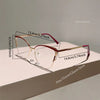 New Minimalist Metal Anti Blue Light Glasses for Women Fashion Cat Eye Glasses Business Computer Goggles