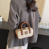 TRENDY BOWLING TOTE HANDBAG.- PURE , ROYAL, BEAUTY.